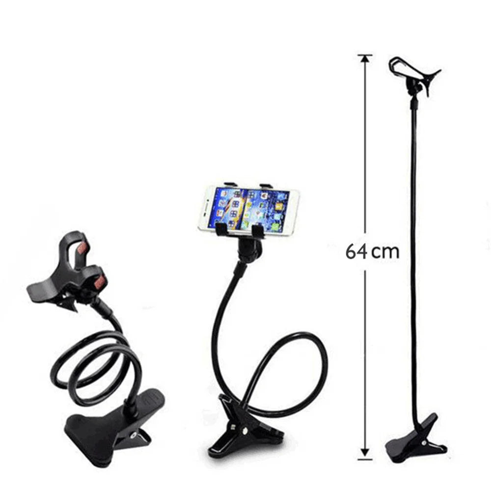 Universal Cell Phone Holder Flexible Long Arm with Clamp