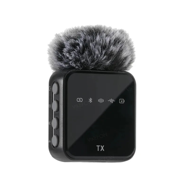 Wireless Lavalier Microphone System Bluetooth Audio Video Voice Recording Mic