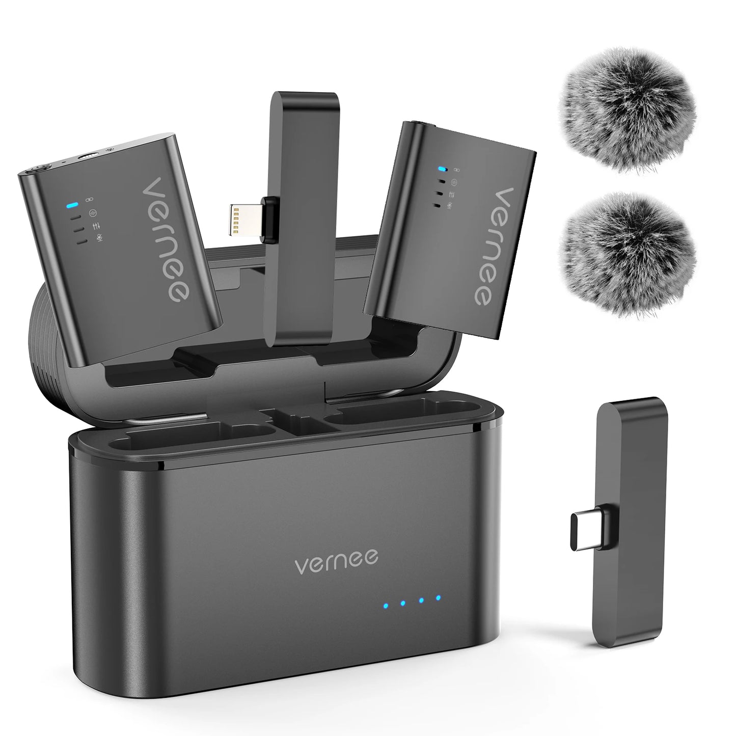 Wireless Lavalier Microphone with Charging Case