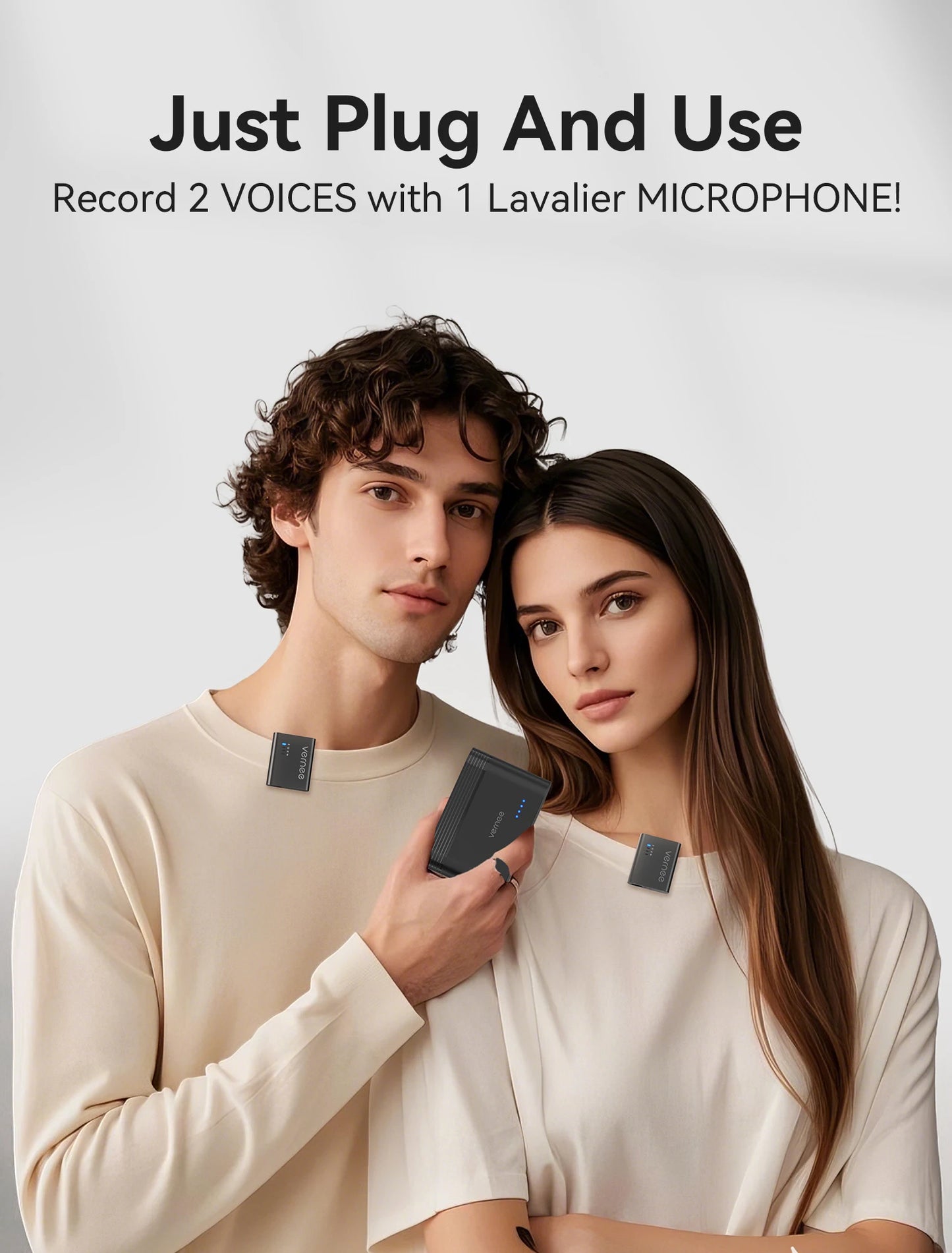 Wireless Lavalier Microphone with Charging Case
