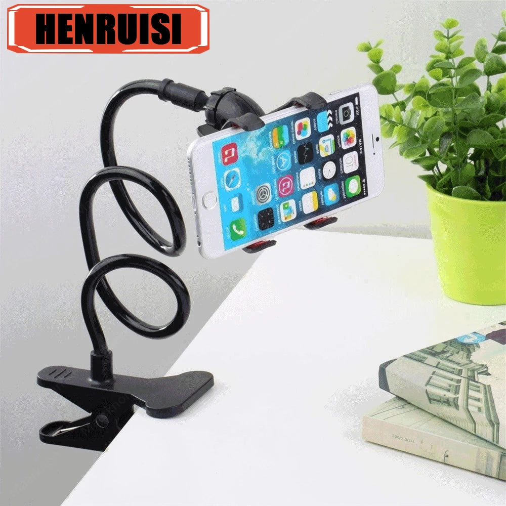 Universal Cell Phone Holder Flexible Long Arm with Clamp