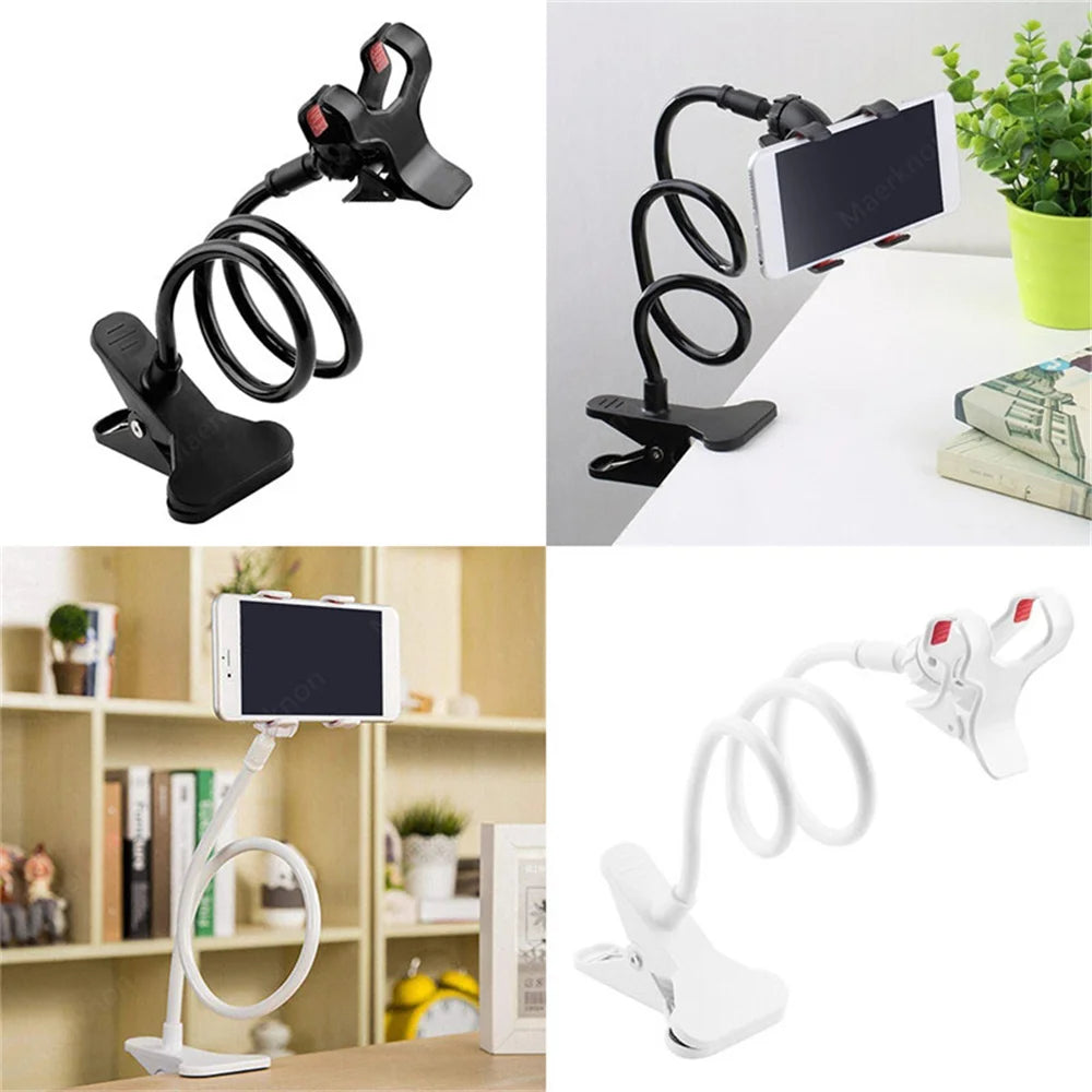 Universal Cell Phone Holder Flexible Long Arm with Clamp