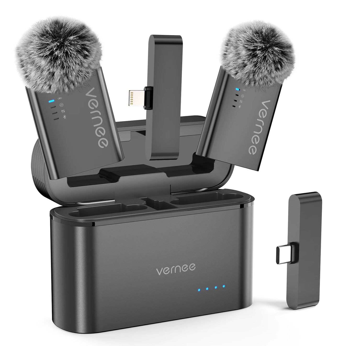 Wireless Lavalier Microphone with Charging Case