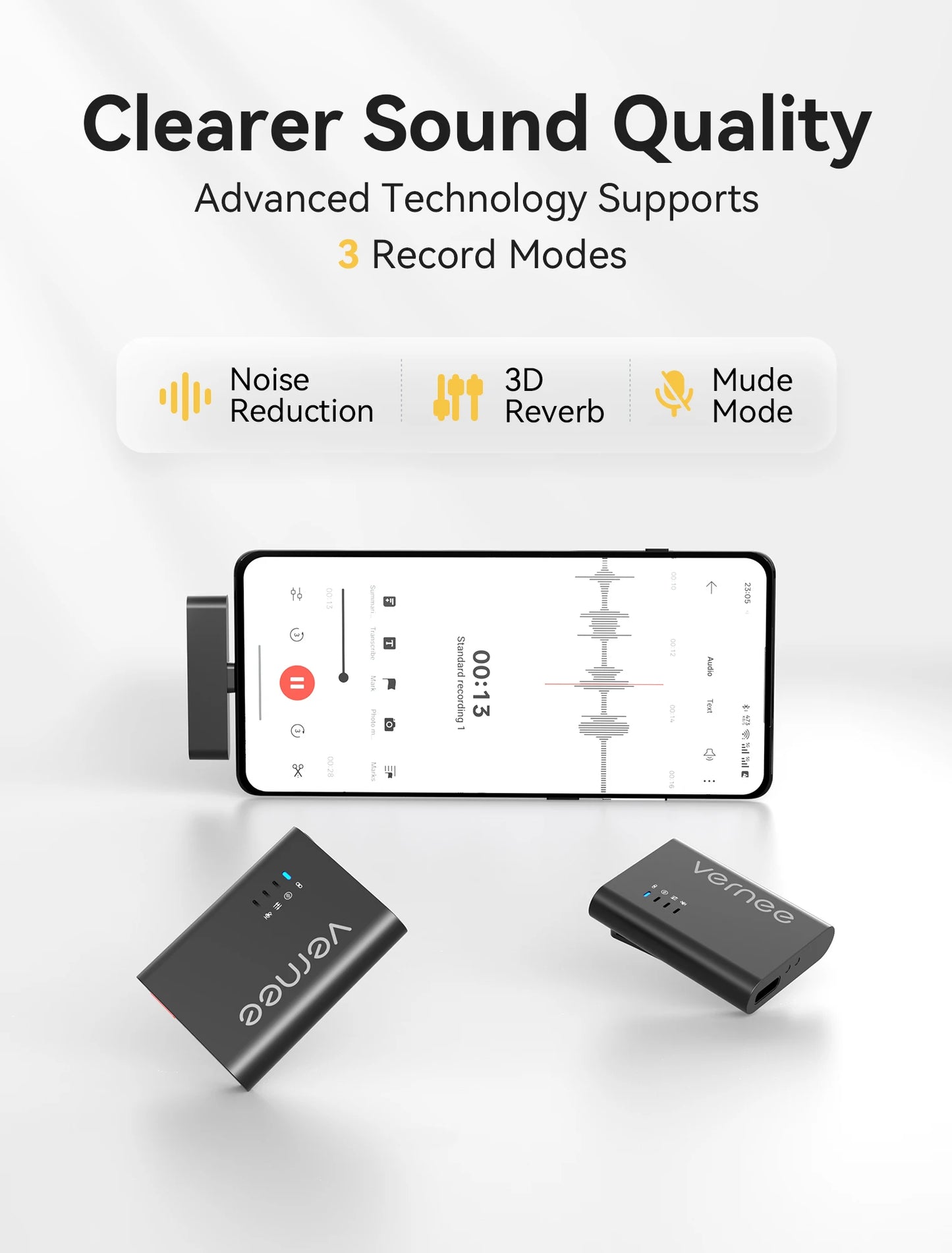 Wireless Lavalier Microphone with Charging Case