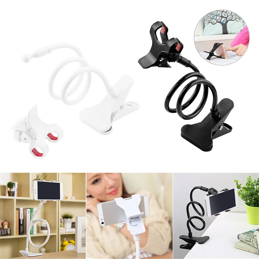 Universal Cell Phone Holder Flexible Long Arm with Clamp