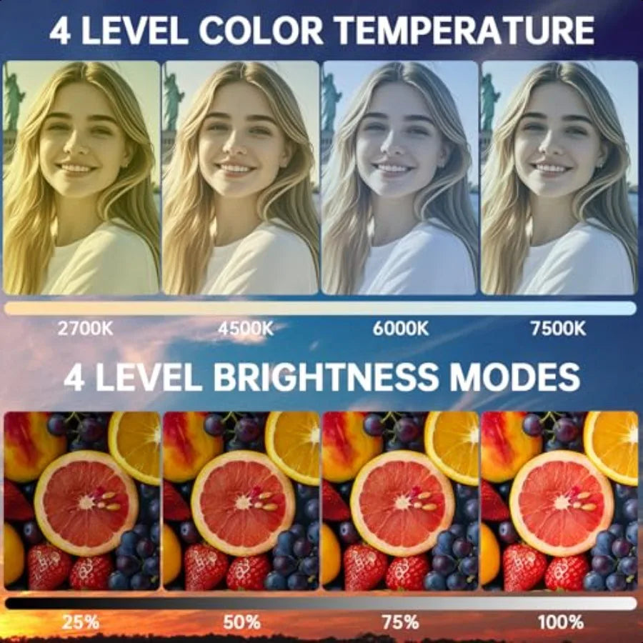 Magnetic Selfie Light and Mirror Compatible with MagSafe