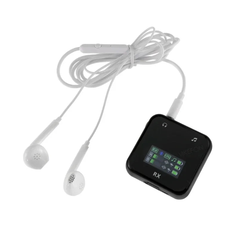 Wireless Lavalier Microphone System Bluetooth Audio Video Voice Recording Mic