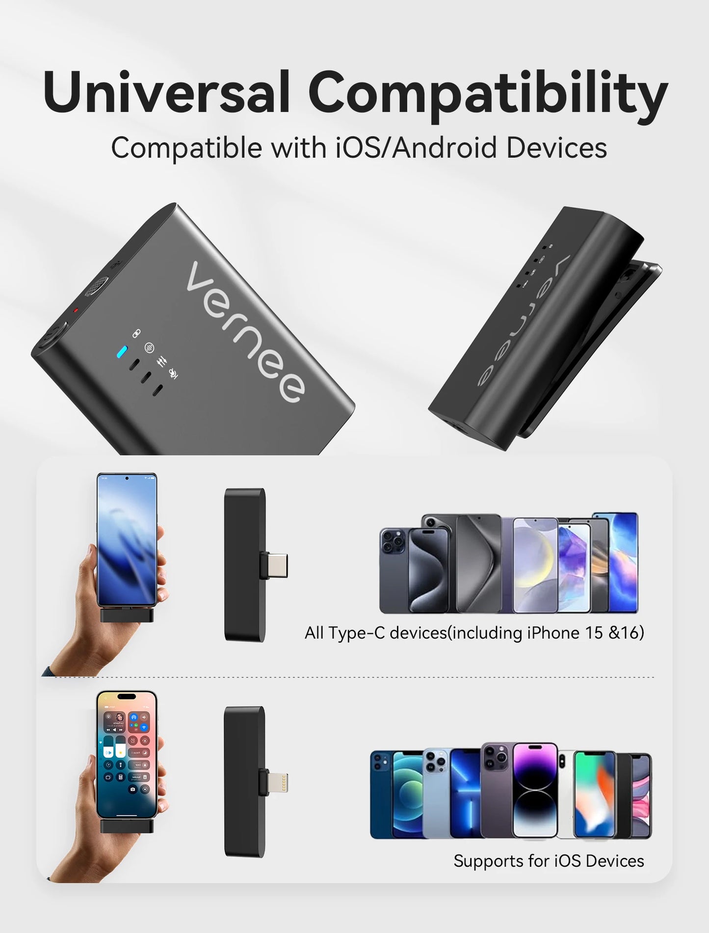 Wireless Lavalier Microphone with Charging Case