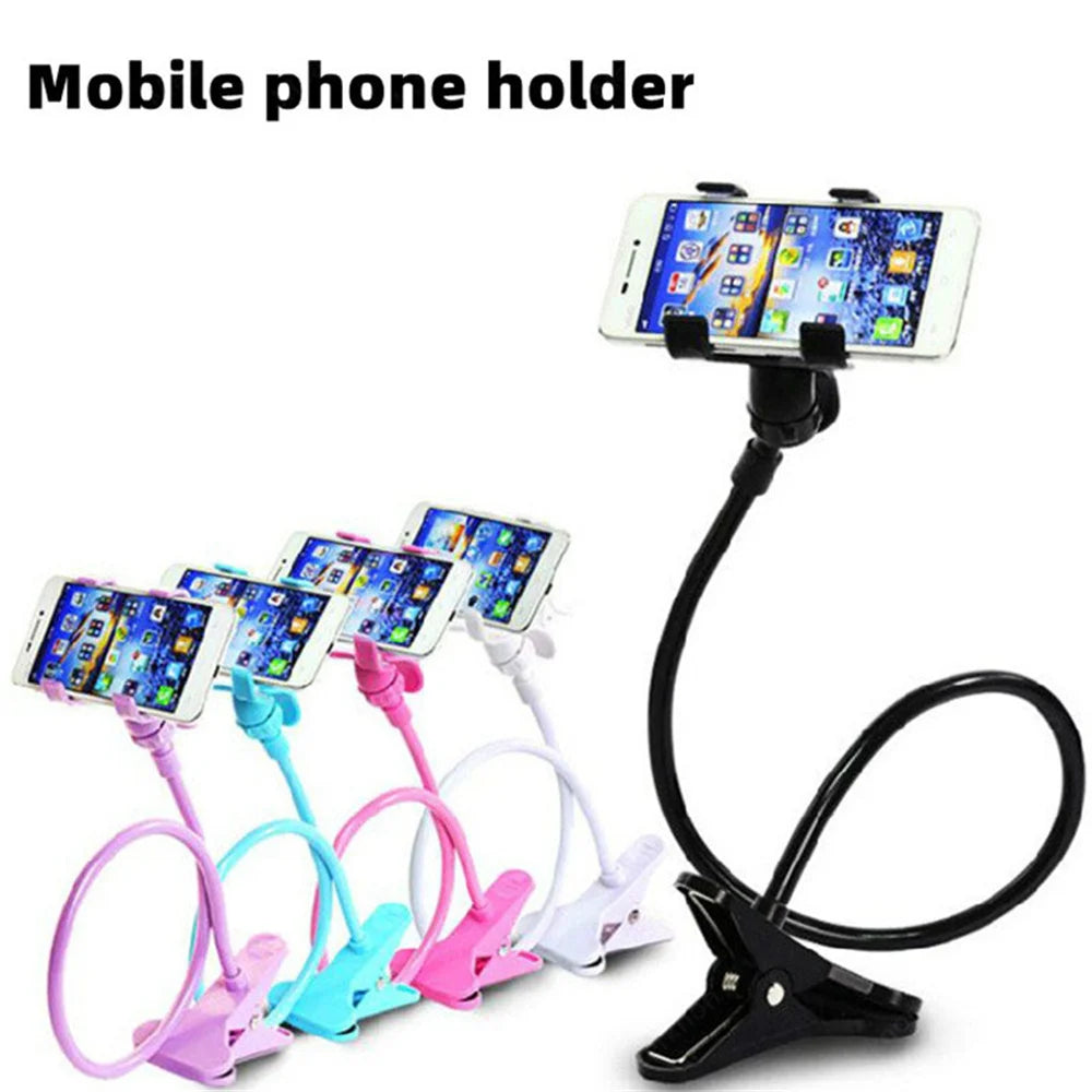 Universal Cell Phone Holder Flexible Long Arm with Clamp