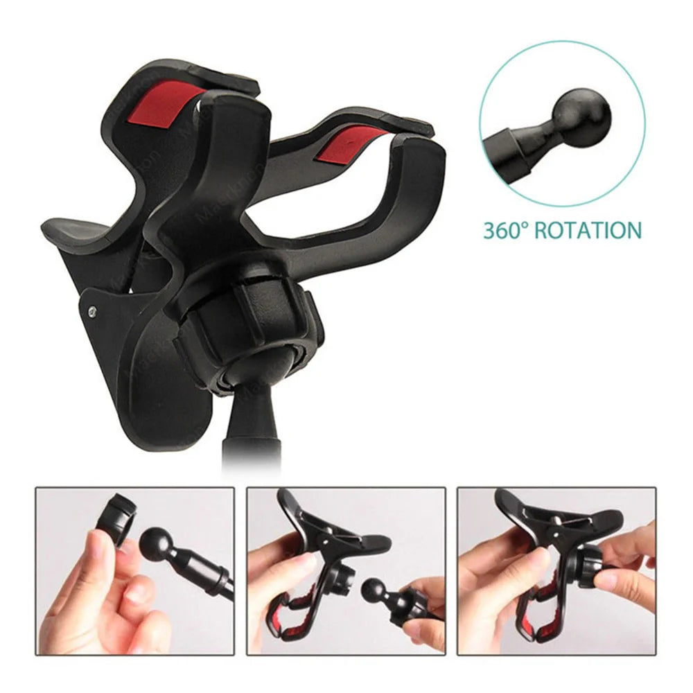Universal Cell Phone Holder Flexible Long Arm with Clamp