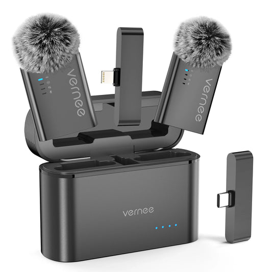 Wireless Lavalier Microphone with Charging Case